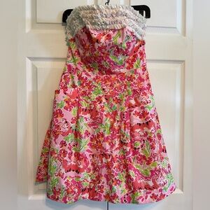 Lilly Pulitzer‎ Call Me Kitty Ferra Dress Strapless Size 2
